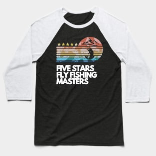 Five stars fly fishing masters vintage Baseball T-Shirt